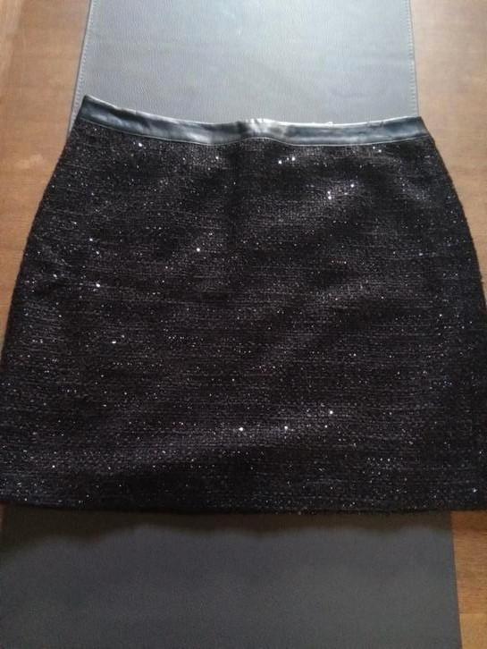 ESPRIT Discreet glinsterend zwarte winter cocktail rokje L, Kleding | Dames, Rokken, Nieuw, Zwart, Ophalen of Verzenden