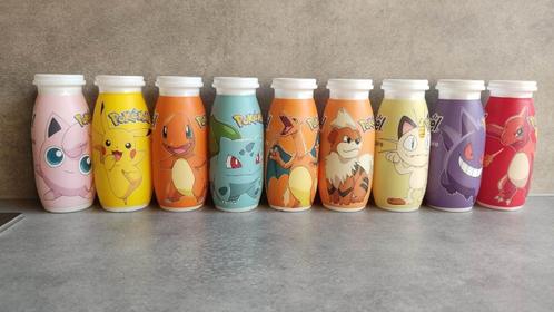 9 lege flesjes pokemon danone actimel, Hobby en Vrije tijd, Verzamelkaartspellen | Pokémon, Gebruikt, Ophalen of Verzenden