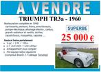 Triumph TR3!!! Klaar om te rijden!!!, Auto's, Achterwielaandrijving, Cabriolet, Triumph, Wit