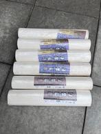 Vliesbehang 6 rollen, Huis en Inrichting, Stoffering | Behang, Ophalen, 25 tot 50 m², Wit, Geruit motief