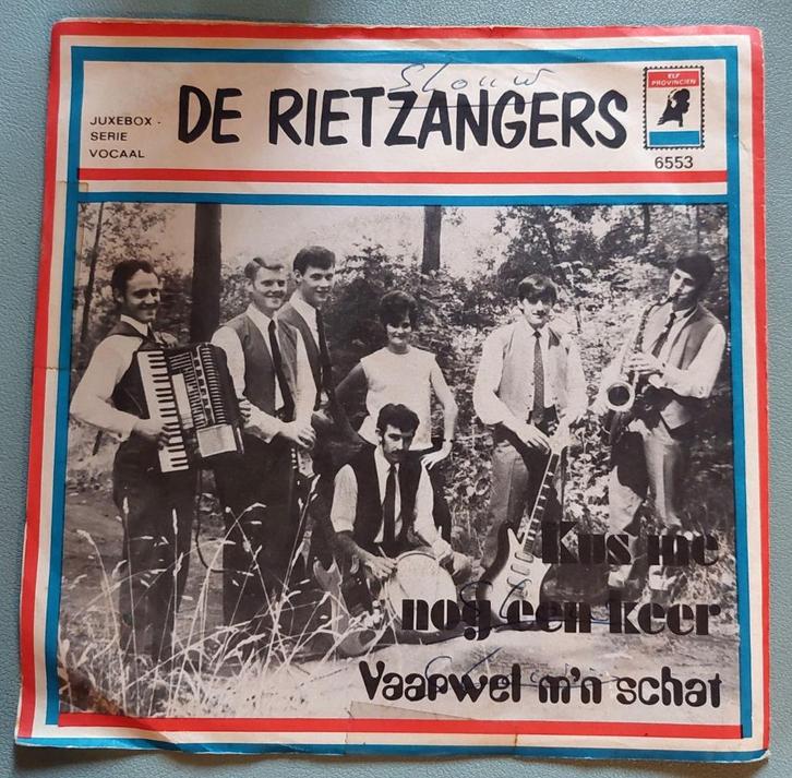 De Rietzangers – Kus Me Nog Een Keer, CD & DVD, Vinyles Singles, Single, En néerlandais, 7 pouces, Enlèvement ou Envoi
