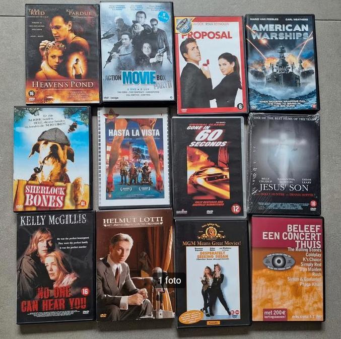 Dvd's - 12 stuks voor 3 euro, CD & DVD, DVD | Action, Enlèvement