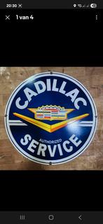 cadillac service emaille reclamebord, Ophalen of Verzenden, Reclamebord