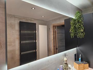 Miroir salle de bain avec anti-buée et led, Enlèvement, Comme neuf