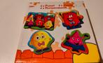 1 DOOS MET 4 GRAPPIGE PUZZELS, Ophalen, Minder dan 10 stukjes, Zo goed als nieuw, 6 maanden tot 2 jaar
