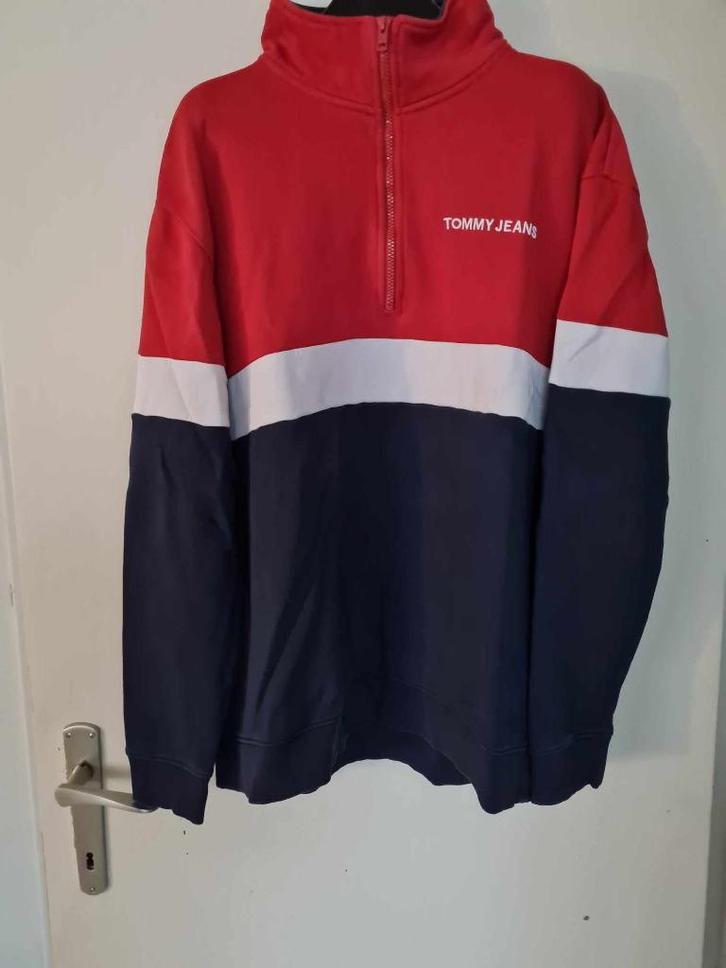 Prachtige Tommy Jeans herentrui, maat XL, Kleding | Heren, Truien en Vesten, Gedragen, Maat 56/58 (XL), Blauw, Verzenden