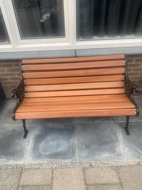 Gietijzeren tuinbank, Tuin en Terras, Tuinbanken, Zo goed als nieuw, Ophalen
