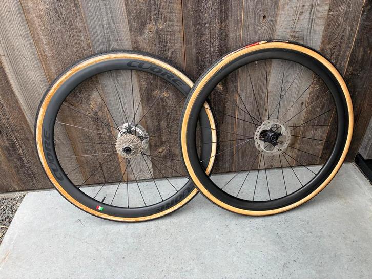 Tubenwielen cyclocross, Fietsen en Brommers, Fietsonderdelen, Gebruikt, Ophalen