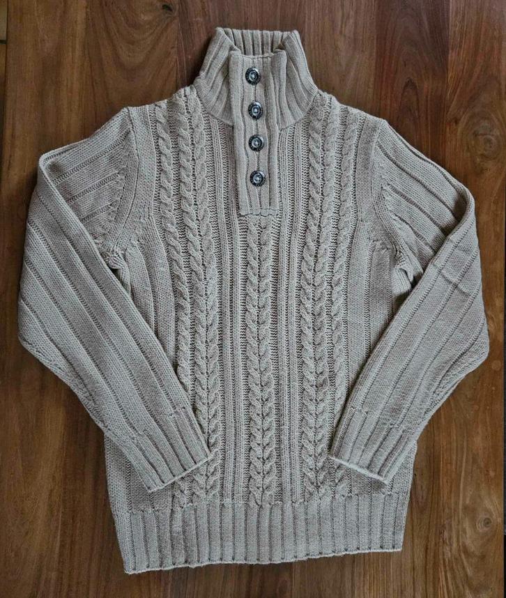 Gros pull homme de marque Celio taille M, Kleding | Heren, Truien en Vesten, Zo goed als nieuw, Maat 48/50 (M), Beige, Ophalen of Verzenden