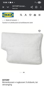 3 BINNENKUSSEN voor rugkussen voor 3 zit EKTORP IKEA Zetel, Ophalen, Nieuw, Stof