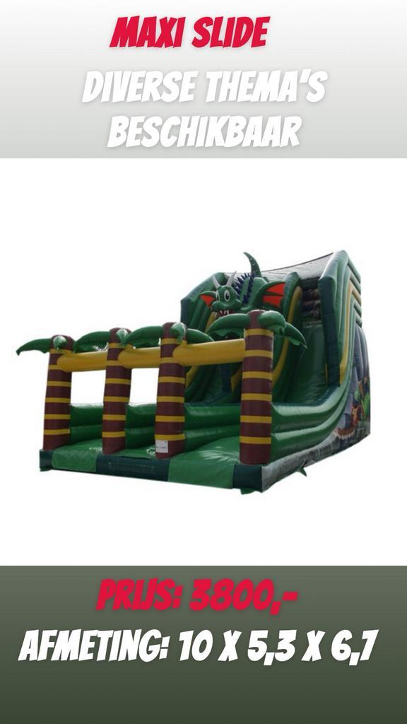 Nieuwe glijbanen te koop springkasteel, Hobby en Vrije tijd, Feestartikelen | Verhuur, Zo goed als nieuw, Ophalen