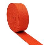 32 mm koraaloranje katoenen band voor handtassen, Verzenden, Nieuw