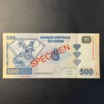 Congo - 500 Francs 2002 - SPECIMEN - UNC - 398, Postzegels en Munten, Ophalen of Verzenden, Overige landen, Los biljet