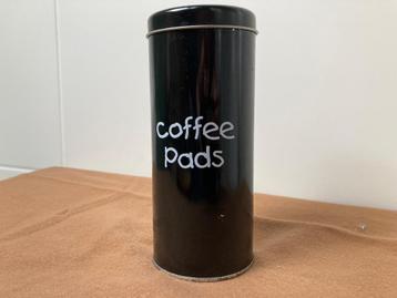 Retro koffiepads-blik – strak en praktisch design beschikbaar voor biedingen
