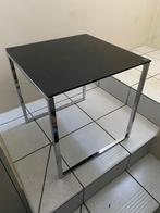 Design glass/metal side table, Huis en Inrichting, Ophalen of Verzenden, Zo goed als nieuw