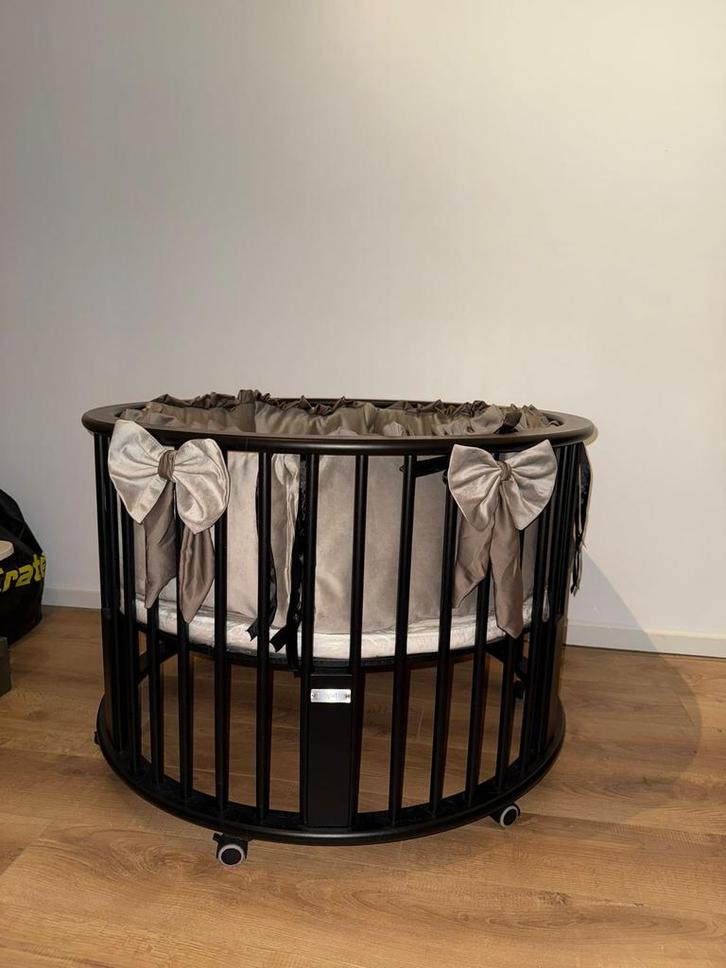 Bopita ronde box zwart, Kinderen en Baby's, Babyparken, Zo goed als nieuw, Ophalen