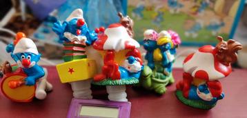 5 figurines Schtroumpfs originales Peyo 1995, Enlèvement ou Envoi, Comme neuf