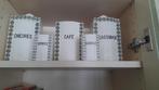 Porseleinen koffie potten,kruiden,chicore enz, Antiek en Kunst, Ophalen