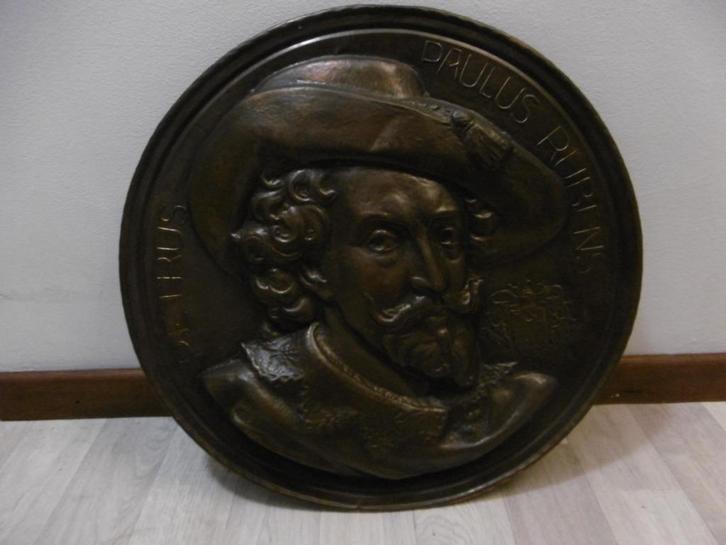 Koperen decoratieplaat"Rubens", Huis en Inrichting, Woonaccessoires | Wanddecoraties, Zo goed als nieuw, Ophalen