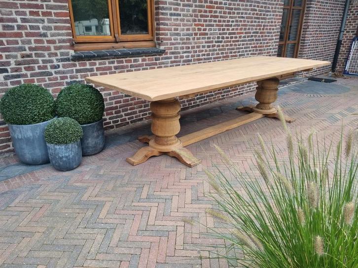 Eiken eettafel 300cm GRATIS LEVERING, Huis en Inrichting, Tafels | Eettafels, Zo goed als nieuw, Ophalen of Verzenden