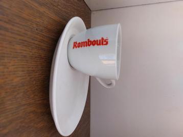 Koffietassen met onderbordjes Rombouts