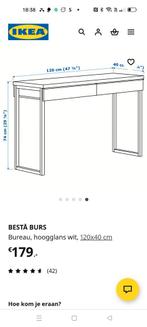 Ikea bureau Besta, Ophalen, Zo goed als nieuw, Bureau