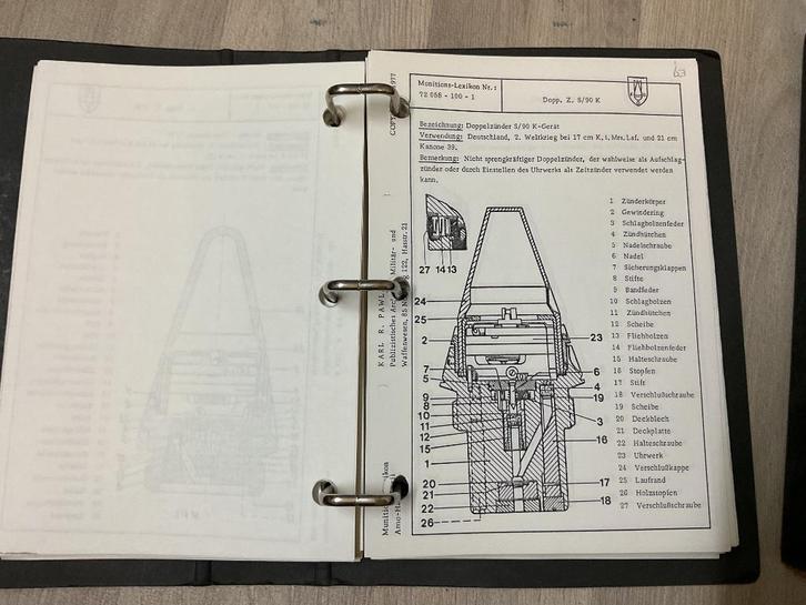 Munitionlexikon Duitse wo2 munitie zunder, Verzamelen, Militaria | Tweede Wereldoorlog, Landmacht, Verzenden
