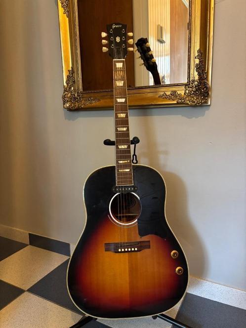 Greco acoustic J-80E | John Lennon, Muziek en Instrumenten, Snaarinstrumenten | Gitaren | Elektrisch, Gebruikt, Hollow body, Overige merken