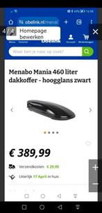 Menabo 460 liter dakkoffer, Ophalen, Zo goed als nieuw