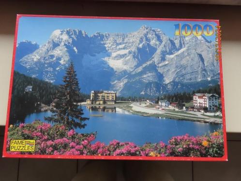 Puzzel 1000 st - De Dolomieten, Italië, Hobby en Vrije tijd, Denksport en Puzzels, Gebruikt, Legpuzzel, 500 t/m 1500 stukjes, Ophalen of Verzenden