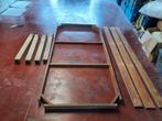 Teak tafelframe met 4 poten zonder blad apart salontafel, Ophalen, Zo goed als nieuw