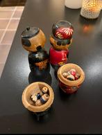 2 oude Japanse Kokeshi poppen en anderen, Antiek en Kunst