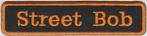 Harley Davidson Street Bob stoffen opstrijk patch embleem #1, Verzenden, Nieuw