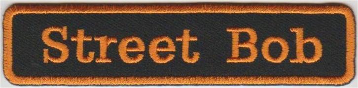Harley Davidson Street Bob stoffen opstrijk patch embleem #1, Motoren, Accessoires | Overige, Nieuw, Verzenden