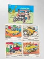 un timbre Tintin et quatre autocollants publicitaires, Verzamelen, Merken en Reclamevoorwerpen, Ophalen of Verzenden