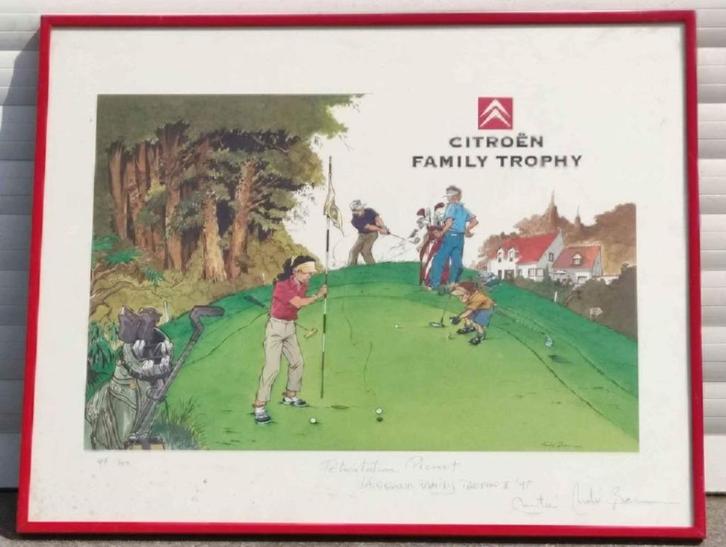 Lithographie Citroën family trophy Signe André Bern, Antiek en Kunst, Kunst | Litho's en Zeefdrukken, Ophalen of Verzenden