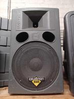 2 x enceintes CELESTION R1220 + Pieds, Enlèvement, Utilisé, 120 watts ou plus, Haut-parleur central