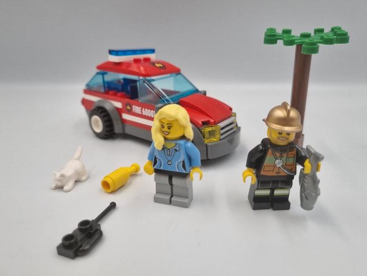 Lego City 60001 fire chief car, Kinderen en Baby's, Speelgoed | Duplo en Lego, Zo goed als nieuw, Lego, Complete set, Ophalen of Verzenden
