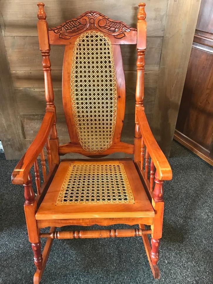 NIEUWE MAHONIE HOUTEN SCHOMMELSTOEL Flamant, Huis en Inrichting, Woonaccessoires | Overige, Nieuw, Ophalen