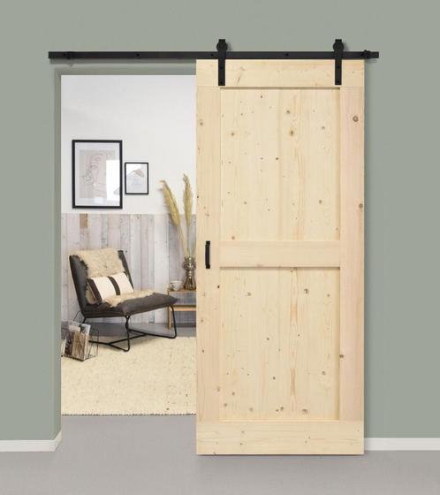 loftdeur | houten loftdeur | schuifdeur | houten schuifdeur, Doe-het-zelf en Bouw, Deuren en Vliegenramen, Nieuw, Binnendeur, 200 tot 215 cm