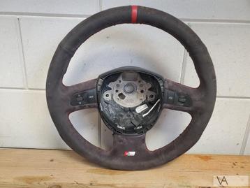 Audi A4 04-08 en A6 04-11 stuur S line met knoppen ALCANTARA beschikbaar voor biedingen