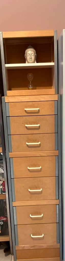 KEWLOX colonne 7 tiroir + bloc étagère, Huis en Inrichting, Kasten | Ladekasten, Gebruikt, 150 tot 200 cm, Minder dan 50 cm, Overige materialen