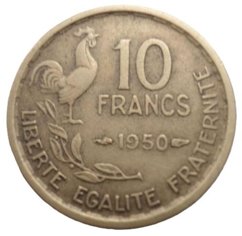 FRANCE..10 francs Guiraud 1950 non nettoyée et patinée, Postzegels en Munten, Munten | Europa | Niet-Euromunten, Losse munt, Frankrijk