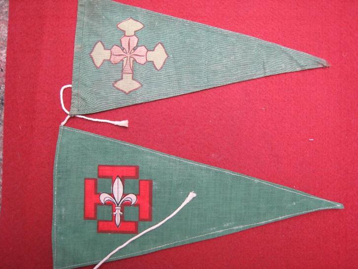 scoutisme fietsvlagjes x 2, Collections, Scoutisme, Comme neuf, Emblème, Broche ou Badge, Envoi