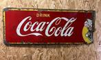 Emaille reclamebord Coca-Cola, Reclamebord, Ophalen of Verzenden, Zo goed als nieuw