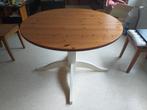 Table ronde et 4 chaises IKEA, 4 tot 6 stoelen, Gebruikt, Rustique, Ophalen