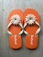 Oranje flip flops met bloem, Overige typen, Oranje, Ophalen of Verzenden, Zo goed als nieuw