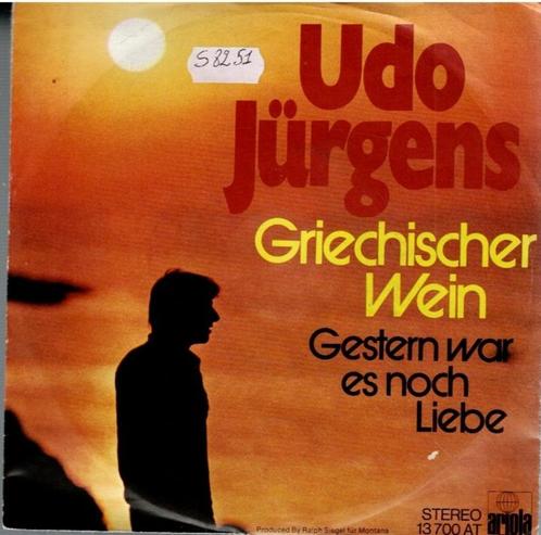 Vinyl, 7"   -   Udo Jürgens – Griechischer Wein, Cd's en Dvd's, Vinyl | Overige Vinyl, Overige formaten, Ophalen of Verzenden