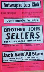 affiche jazz Jack Sels John Sellers Roxy Anvers 1957, Enlèvement ou Envoi