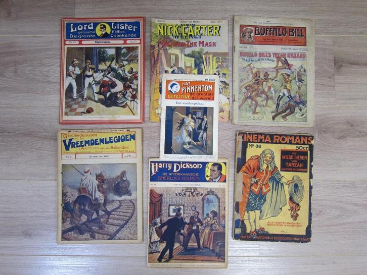 Gezocht pulpbladen Lord Lister, Pinkerton, Buffalo Bill etc, Boeken, Tijdschriften en Kranten, Gelezen, Overige typen, Ophalen of Verzenden